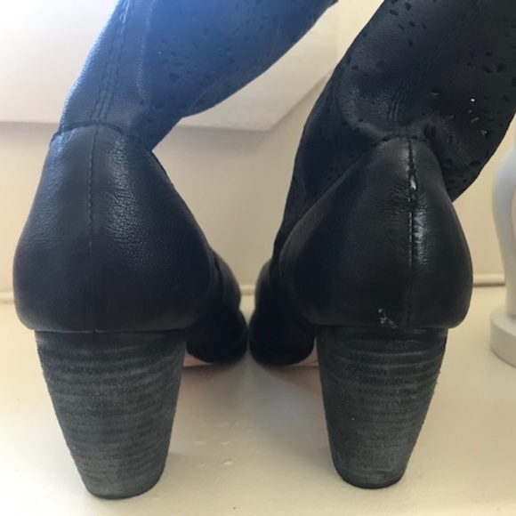 Alice + Olivia Catherine Laser-Cut Peep Toe Bootie - Picture 8 of 8